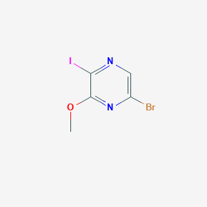 5-Bromo-2-iodo-3-methoxypyrazine