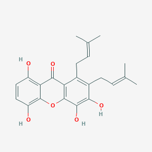 molecular formula C23H24O6 B022231 1,4,5,6-Tetrahydroxy-7,8-diprenylxanthone CAS No. 776325-66-7