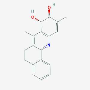 molecular formula C15H30N2O3S B222312 trans-8,9-Dihydro-8,9-dihydroxy-7,10-dimethylbenz[C]acridine CAS No. 160637-29-6