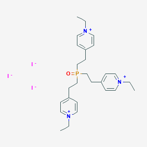 molecular formula C27H39I3N3OP B222319 4,4',4''-(Phosphinylidynetri-2,1-ethanediyl)tris(1-ethylpyridinium) triiodide CAS No. 172421-42-0