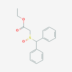 molecular formula C17H18O3S B022234 [(Diphenylmethyl)sulfinyl]acetic Acid Ethyl Ester CAS No. 118286-19-4