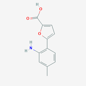 5-(2-Amino-4-methylphenyl)furan-2-carboxylic acid