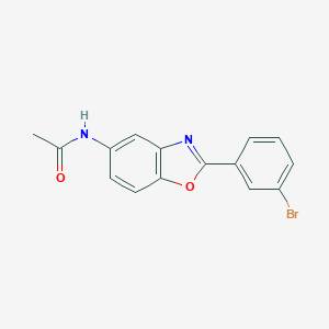 molecular formula C15H11BrN2O2 B222361 N-[2-(3-bromophenyl)-1,3-benzoxazol-5-yl]acetamide 