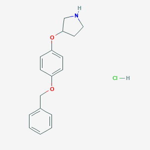molecular formula C17H20ClNO2 B222371 3-[4-(苄氧基)苯氧基]吡咯烷 CAS No. 194668-52-5
