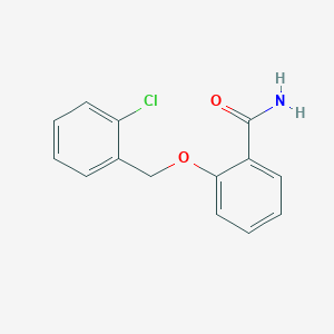 molecular formula C14H12ClNO2 B222379 2-[(2-Chlorobenzyl)oxy]benzamide 