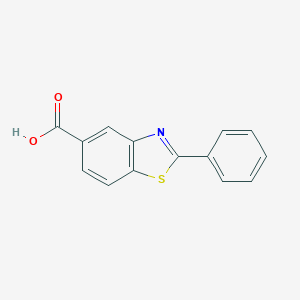 molecular formula C14H9NO2S B222380 2-Phenyl-1,3-benzothiazole-5-carboxylic acid 