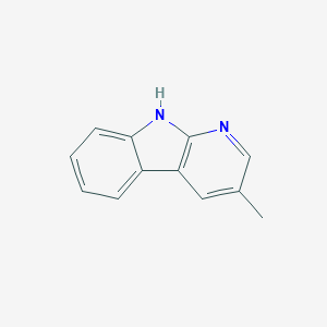 molecular formula C12H10N2 B022240 3-甲基-9H-吡啶[2,3-b]吲哚 CAS No. 76162-60-2