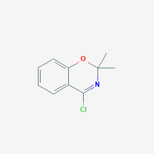 molecular formula C10H10ClNO B022244 4-Chloro-2,2-dimethyl-2H-1,3-benzoxazine CAS No. 74405-07-5