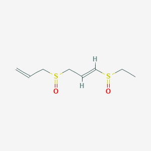 molecular formula C21H18N2O4 B222467 1-Ethylsulfinyl-3-allylsulfinyl-1-propene CAS No. 169132-66-5