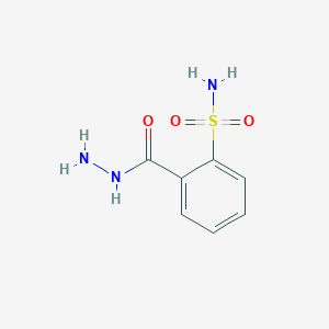molecular formula C7H9N3O3S B022248 2-(Hydrazinecarbonyl)benzenesulfonamide CAS No. 102169-52-8