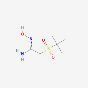 molecular formula C6H14N2O3S B222508 2-tert-butylsulfonyl-N'-hydroxyethanimidamide CAS No. 164982-43-8