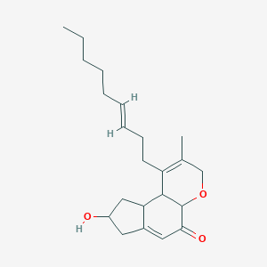 molecular formula C22H32O3 B222523 8-羟基-2-甲基-1-[(E)-壬-3-烯基]-4a,7,8,9,9a,9b-六氢-3H-环戊[f]色烯-5-酮 CAS No. 173485-70-6