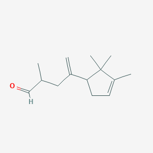 molecular formula C8H5F2NOS B222764 3-Cyclopentene-1-butanal, alpha,2,2,3-tetramethyl-gamma-methylene- CAS No. 166432-53-7