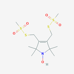 molecular formula C12H23NO5S4 B022282 3,4-Bis-(methanethiosulfonylmethyl)-2,2,5,5-tetramethyl-2,5-dihydro-1H-pyrrol-1-yloxy Radical CAS No. 229621-21-0