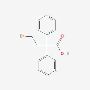 molecular formula C16H15BrO2 B022290 4-溴-2,2-二苯基丁酸 CAS No. 37742-98-6