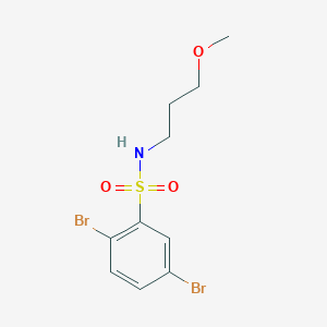 molecular formula C10H13Br2NO3S B222900 2,5-dibromo-N-(3-methoxypropyl)benzenesulfonamide 