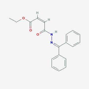 molecular formula C19H18N2O3 B223046 ethyl (Z)-4-(2-benzhydrylidenehydrazinyl)-4-oxobut-2-enoate CAS No. 160282-30-4