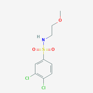 molecular formula C9H11Cl2NO3S B223096 3,4-dichloro-N-(2-methoxyethyl)benzenesulfonamide 