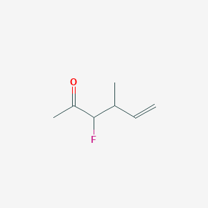 molecular formula C7H11FO B022314 3-Fluoro-4-methylhex-5-en-2-one CAS No. 102283-45-4