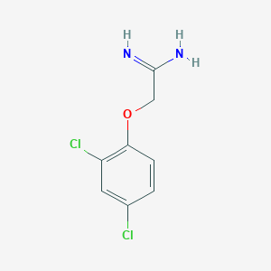 molecular formula C8H8Cl2N2O B022315 2-(2,4-Dichlorophenoxy)acetamidine CAS No. 100607-02-1