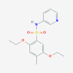 molecular formula C16H20N2O4S B223184 2,5-diethoxy-4-methyl-N-pyridin-3-ylbenzenesulfonamide 