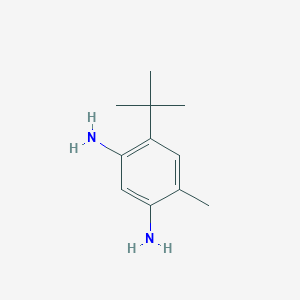 molecular formula C11H18N2 B022319 4-tert-Butyl-6-methylbenzene-1,3-diamine CAS No. 103490-01-3