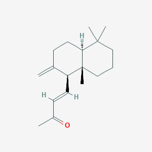 molecular formula C18H28O B022324 15,16-Dinor-8(17),11-labdadien-13-one CAS No. 76497-69-3