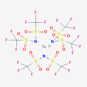 molecular formula Sc[N(SO2CF3)2]3 B223252 Scandium(III) trifluoromethanesulfonimide CAS No. 176726-07-1