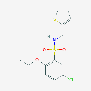molecular formula C13H14ClNO3S2 B223280 5-chloro-2-ethoxy-N-(2-thienylmethyl)benzenesulfonamide 