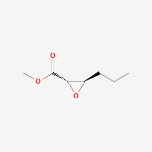 molecular formula C7H12O3 B022330 methyl (2S,3R)-3-propyl-2-oxiranecarboxylate CAS No. 107796-99-6