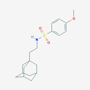 molecular formula C19H27NO3S B223335 N-[2-(1-Adamantyl)ethyl]-4-methoxybenzenesulfonamide 