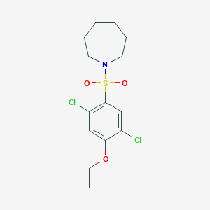 molecular formula C14H19Cl2NO3S B223374 1-(2,5-Dichloro-4-ethoxybenzenesulfonyl)azepane 
