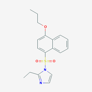 2-ethyl-1-[(4-propoxynaphthalen-1-yl)sulfonyl]-1H-imidazole