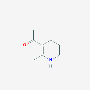 molecular formula C8H13NO B022340 3-Acetyl-2-methyl-1,4,5,6-tetrahydropyridine CAS No. 19942-30-4
