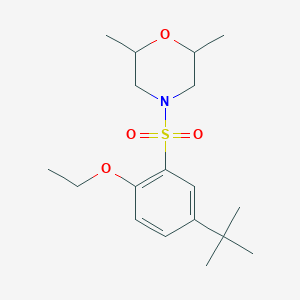 4-[(5-Tert-butyl-2-ethoxyphenyl)sulfonyl]-2,6-dimethylmorpholine