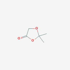 molecular formula C5H8O3 B022341 2,2-Dimethyl-1,3-dioxolan-4-one CAS No. 4158-86-5