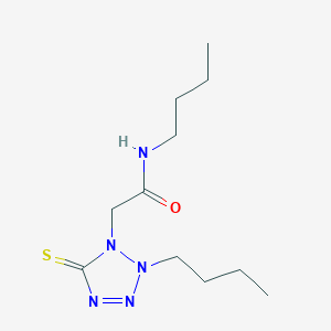 N,N-dibutyl-(2,5-dihydro-5-thioxo-1H-tetrazol-1-yl)acetamide