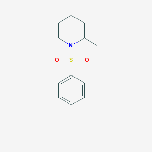 molecular formula C16H25NO2S B223511 1-(4-Tert-butylbenzenesulfonyl)-2-methylpiperidine 