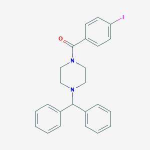 molecular formula C24H23IN2O B223532 [4-(Diphenylmethyl)piperazin-1-yl](4-iodophenyl)methanone 