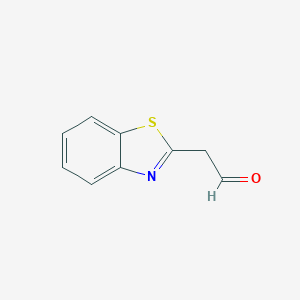 molecular formula C9H7NOS B022358 2-Benzothiazoleacetaldehyde CAS No. 106086-77-5