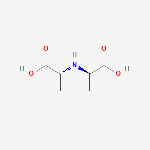 molecular formula C6H11NO4 B022363 丙氨酸，N-(1-羧乙基)-，(R*,R*)- CAS No. 103954-11-6