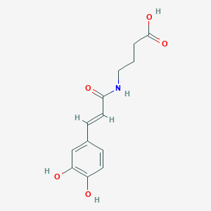 molecular formula C13H15NO5 B022367 N-Caffeoyl-4-aminobutyric acid CAS No. 110882-10-5