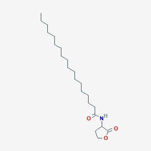 molecular formula C22H41NO3 B022371 N-[(3S)-四氢-2-氧代-3-呋喃基]十八烷酰胺 CAS No. 479050-96-9
