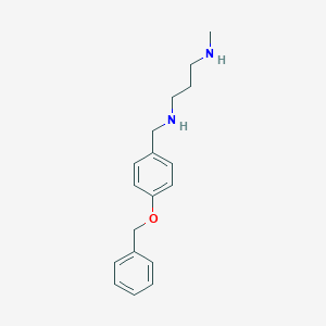 molecular formula C18H24N2O B223891 {[4-(Benzyloxy)phenyl]methyl}[3-(methylamino)propyl]amine 