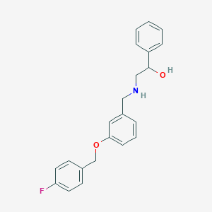 molecular formula C22H22FNO2 B223899 2-({3-[(4-Fluorobenzyl)oxy]benzyl}amino)-1-phenylethanol 