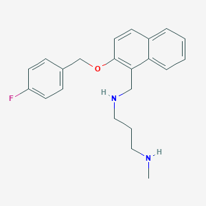 N-({2-[(4-fluorobenzyl)oxy]-1-naphthyl}methyl)-N-[3-(methylamino)propyl]amine