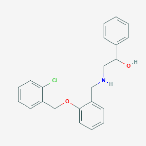molecular formula C22H22ClNO2 B223914 2-({2-[(2-Chlorobenzyl)oxy]benzyl}amino)-1-phenylethanol 