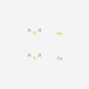 molecular formula CuFeH4S2 B223927 Copper;iron;sulfane CAS No. 1308-56-1