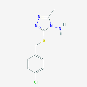3-[(4-chlorobenzyl)sulfanyl]-5-methyl-4H-1,2,4-triazol-4-amine