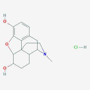molecular formula C12H12FeO 10* B223938 3-methyl-2,4,4a,5,6,7,7a,13-octahydro-1H-4,12-methanobenzofuro[3,2-e]isoquinoline-7,9-diol;hydrochloride CAS No. 1421-28-9